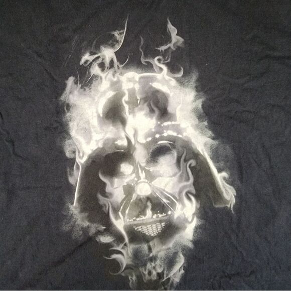 Star Wars Darth Vader Sith Lord Smoke Portrait T-Shirt 4 XL - Picture 9 of 12